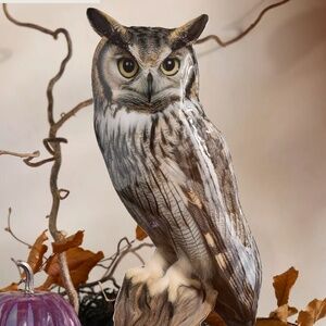 Anthropologie/Terrain Puffed Enamel Owl Decorative Object / New In Box